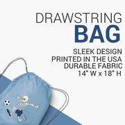 Soccer Drawstring Backpack - Skeleton Striker 