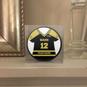 Personalized Hockey Jersey Hockey Puck