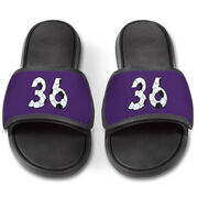 Soccer Repwell&reg; Slide Sandals - Custom Soccer Number