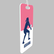 Volleyball Bag/Luggage Tag - Personalized Girl Silhouette