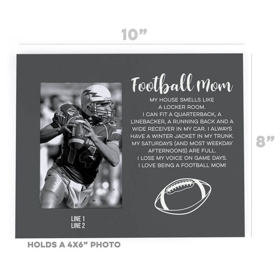 Football Photo Frame Football Mom Poem Chalktalksports