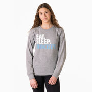 Hockey Tshirt Long Sleeve - Eat. Sleep. Hockey