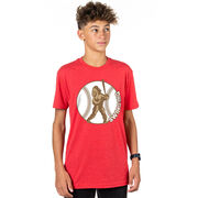 Baseball T-Shirt Short Sleeve - Baseball Bigfoot