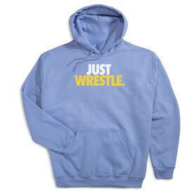 Wrestling Hooded Sweatshirt - Just Wrestle [Adult Medium/Carolina] - SS