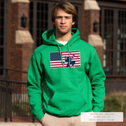 Hockey Hooded Sweatshirt - Patriotic Hockey