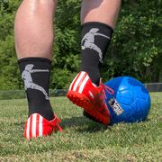 Soccer Woven Mid-Calf Socks - Soccer Player