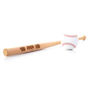 Engraved Mini Baseball Bat - Team Logo With Roster