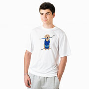Hockey Short Sleeve Performance Tee - Puck The Hockey Dog