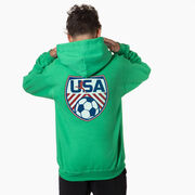 Soccer Hooded Sweatshirt - Soccer USA (Back Design)