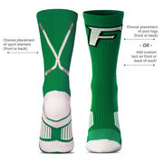 Custom Hockey Woven Mid-Calf Socks - Logo