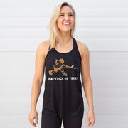  Hockey Flowy Racerback Tank Top - Hat-Trick or Treat