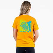 Tennis Short Sleeve T-Shirt - Let's Raise A Racket (Back Design)