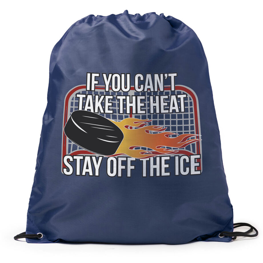 Hockey Drawstring Backpack - If You Can't Take the Heat