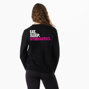 Gymnastics Crewneck Sweatshirt - Eat Sleep Gymnastics (Back Design)