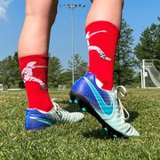 Soccer Woven Mid-Calf Socks - Soccer Player