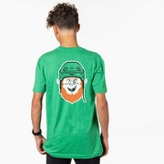 Hockey Short Sleeve T-Shirt - Lucky McPuck (Back Design)
