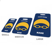 Swimming Bag/Luggage Tag - Personalized Swim Team Goggles and Cap