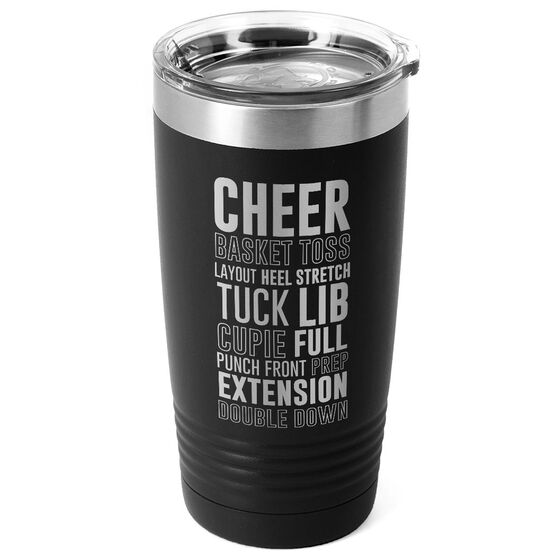 Cheerleading 20 oz. Double Insulated Tumbler - Cheer Words