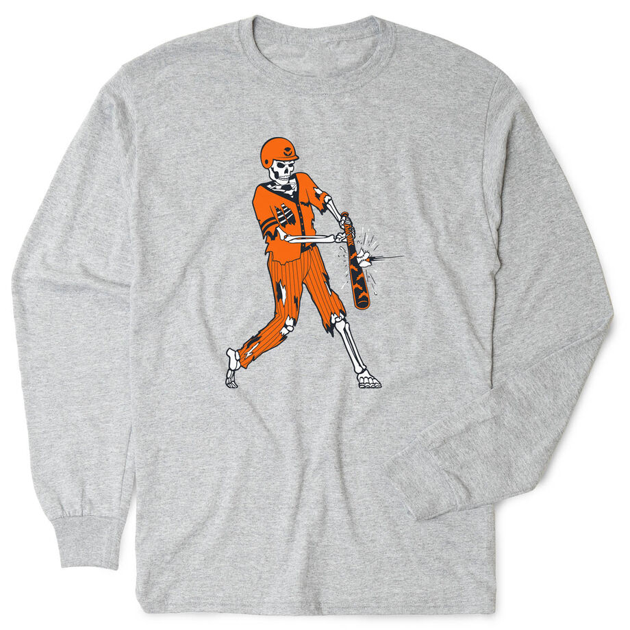 Baseball T-Shirt Long Sleeve - Home Run Zombie