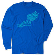 Cross Country Tshirt Long Sleeve - Winged Foot Inspirational Words