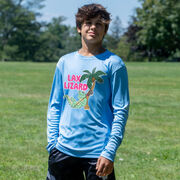 Guys Lacrosse Long Sleeve Performance Tee - Lax Lizard