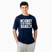 Hockey Short Sleeve Performance Tee - Hockey Is My Favorite Season