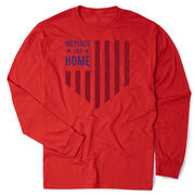 Softball Tshirt Long Sleeve - No Place Like Home