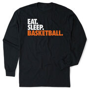 Basketball Tshirt Long Sleeve - Eat. Sleep. Basketball