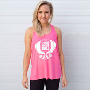 Pickleball Flowy Racerback Tank Top - I'd Rather Be Playing Pickleball