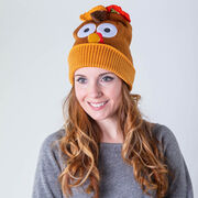 Happy Hatter Thanksgiving Turkey Knit Beanie Hat