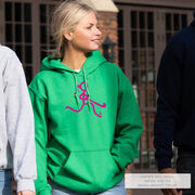 Field Hockey Hooded Sweatshirt - Neon Field Hockey Girl