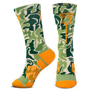 Guys Lacrosse Woven Mid-Calf Socks - Woodland Camo