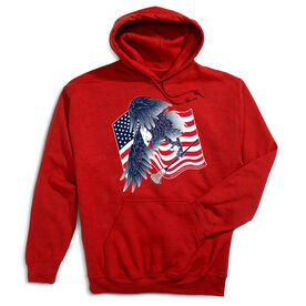 Guys Lacrosse Hooded Sweatshirt - Lacrosse Eagle