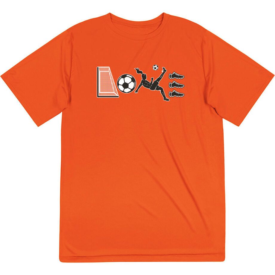 Soccer Short Sleeve Performance Tee - Soccer Love