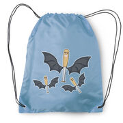 Baseball Drawstring Backpack - It's Bats 
