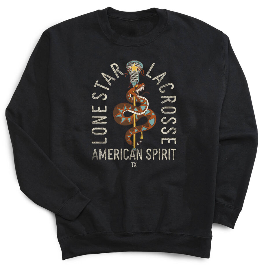 Guys Lacrosse Crewneck Sweatshirt - Lone Star Lacrosse