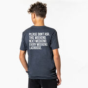 Lacrosse Short Sleeve T-Shirt - All Weekend Lacrosse (Back Design)
