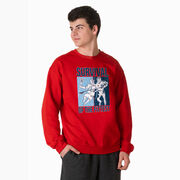 Guys Lacrosse Crewneck Sweatshirt - Survival of the Fittest