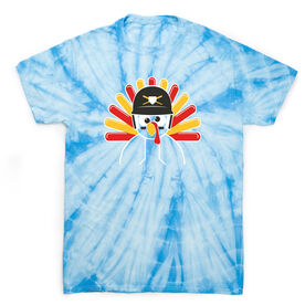 Baseball/Softball Short Sleeve T-Shirt - Goofy Turkey Tie Dye