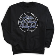 Volleyball Crewneck Sweatshirt - I'd Rather Be Playing Volleyball