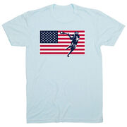 Guys Lacrosse Short Sleeve T-Shirt - Patriotic Lacrosse