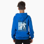 Guys Lacrosse Hooded Sweatshirt - Survival of the Fittest (Back Design)