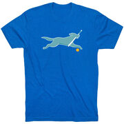 Softball Tshirt Short Sleeve Mitts the Softball Dog