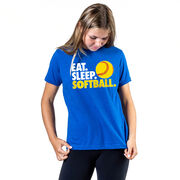Softball T-Shirt Short Sleeve Eat. Sleep. Softball.