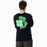Baseball Crewneck Sweatshirt - Feelin' Lucky Baseball (Back Design)