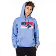 Hockey Hooded Sweatshirt - Patriotic Hockey