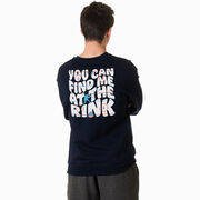 Hockey Crewneck Sweatshirt - You Can Find Me At The Rink (Back Design)