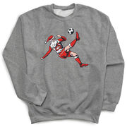 Soccer Crewneck Sweatshirt - Soccer Santa