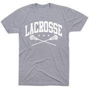 Guys Lacrosse Short Sleeve T-Shirt - Crossed Sticks