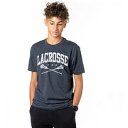 Guys Lacrosse Short Sleeve T-Shirt - Crossed Sticks